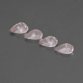 Gemas de morganita rosa natural de  ct, en forma de pera, VVS