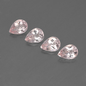 Gemas de morganita rosa natural de  ct, en forma de pera, VVS