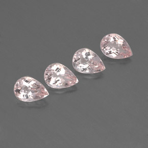Gemas de morganita rosa natural de  ct, en forma de pera, VVS