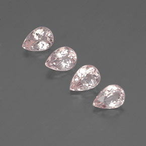Gemas de morganita rosa natural de  ct, en forma de pera, VVS-VS
