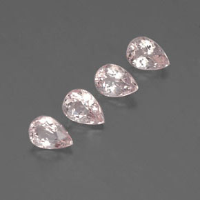 Gemas de morganita rosa natural de  ct, en forma de pera, VVS-VS