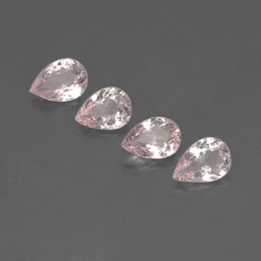 Gemas de Morganita Rosado claro natural de  ct, En forma de pera, VVS