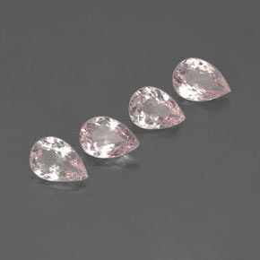 Gemas de Morganita Rosado claro natural de  ct, En forma de pera, VVS