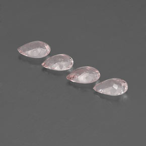 Gemas de Morganita Rosado claro natural de  ct, En forma de pera, VVS
