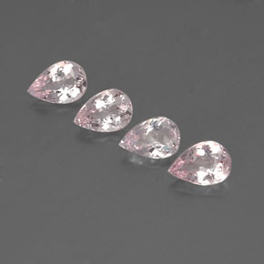 Gemas de morganita rosa natural de  ct, en forma de pera, VVS-VS