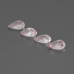 Gemas de morganita rosa natural de  ct, en forma de pera, VVS-VS