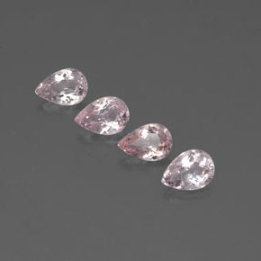 Gemas de morganita rosa natural de  ct, en forma de pera, VVS-VS