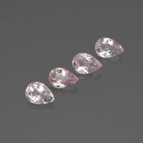 Gemas de morganita rosa natural de  ct, en forma de pera, VVS-VS