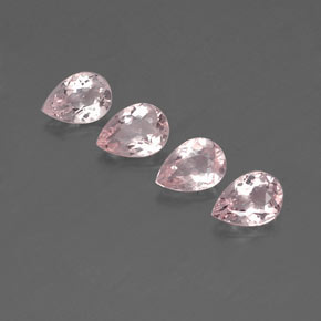 Gemas de morganita rosa natural de  ct, en forma de pera, VVS-VS