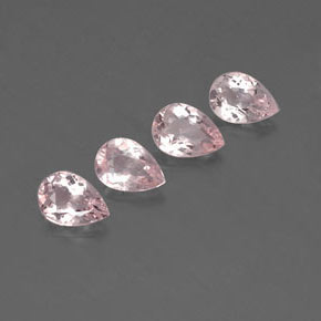 Gemas de morganita rosa natural de  ct, en forma de pera, VVS-VS