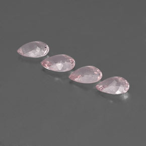 Gemas de morganita rosa natural de  ct, en forma de pera, VVS-VS