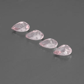Gemas de Morganita Rosado claro natural de  ct, En forma de pera, VVS