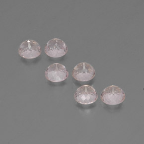 Gemas de morganita rosa natural de  ct, corte redondo, VS