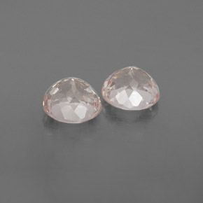 Gemas de morganita rosa natural de  ct, corte redondo, VS