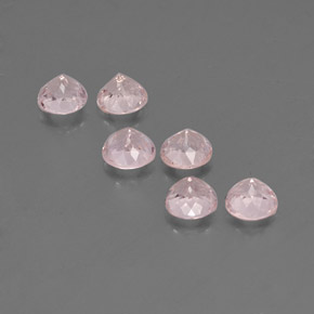 Gemas de morganita rosa natural de  ct, corte redondo, VVS-VS