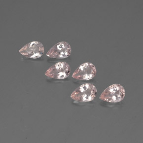 Gemas de morganita rosa natural de  ct, en forma de pera, VVS-VS