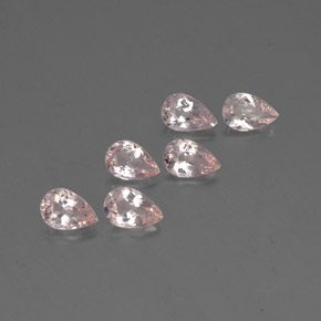 Gemas de morganita rosa natural de  ct, en forma de pera, VVS-VS
