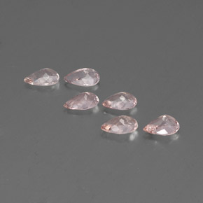 Gemas de morganita rosa natural de  ct, en forma de pera, VVS-VS