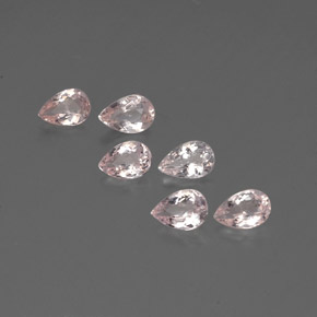 Gemas de morganita rosa natural de  ct, en forma de pera, VVS-VS