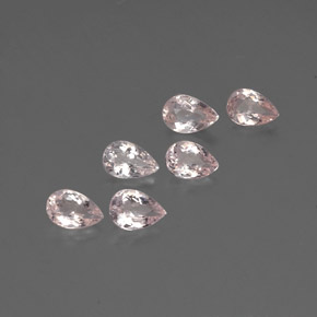 Gemas de morganita rosa natural de  ct, en forma de pera, VVS-VS