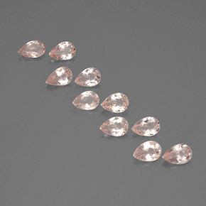 Gemas de morganita rosa natural de  ct, en forma de pera, VS