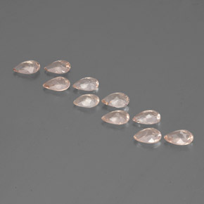 Gemas de morganita rosa natural de  ct, en forma de pera, VS