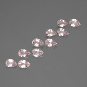 Gemas de Morganita Rosado claro natural de  ct, En forma de pera, VS
