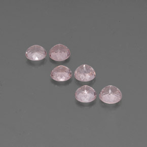 Gemas de morganita rosa natural de  ct, corte redondo, VS