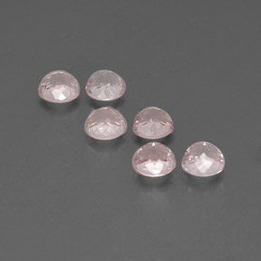 Gemas de morganita rosa natural de  ct, corte redondo, VVS-VS