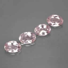 Gemas de morganita rosa natural de  ct, corte óvalo, VVS