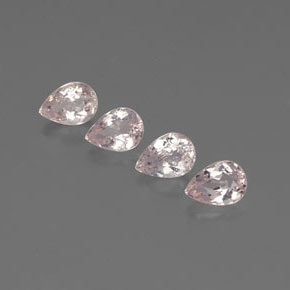 Gemas de morganita rosa natural de  ct, en forma de pera, VS