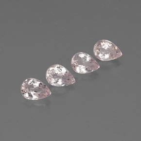 Gemas de morganita rosa natural de  ct, en forma de pera, VS