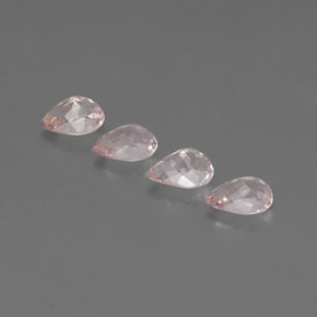 Gemas de morganita rosa natural de  ct, en forma de pera, VS