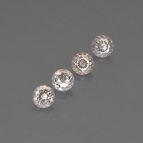 Gemas de Morganita Rosado claro natural de  ct, Corte Redondo, VVS-VS