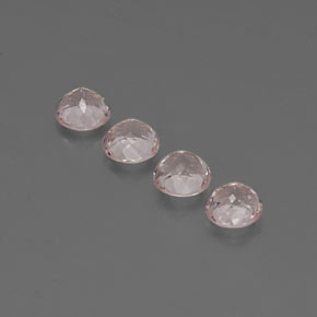 Gemas de Morganita Rosado claro natural de  ct, Corte Redondo, VVS-VS
