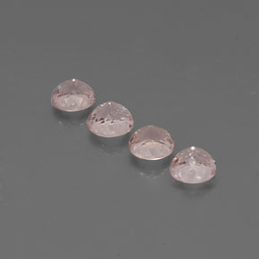 Gemas de morganita rosa natural de  ct, corte redondo, VS