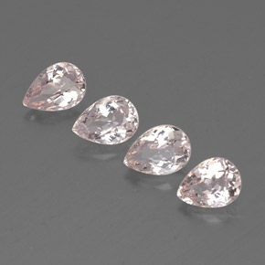 Gemas de Morganita Rosado claro natural de  ct, En forma de pera, VVS-VS