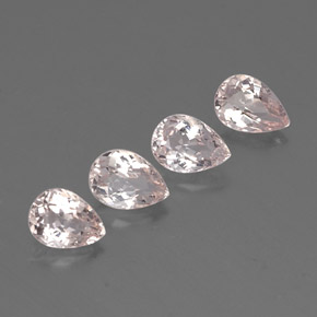 Gemas de Morganita Rosado claro natural de  ct, En forma de pera, VVS-VS