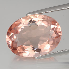 Morganita rosa natural de 8,03 ct, corte óvalo, VVS