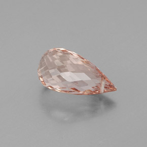 Morganita rosa natural de 5,88 ct, briolette, VS