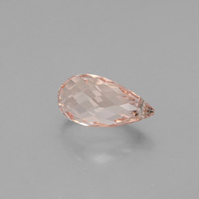 Morganita rosa natural de 4,16 ct, briolette, VS