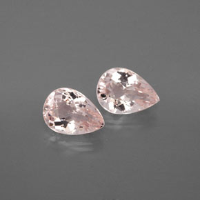 Gemas de morganita rosa natural de  ct, en forma de pera, VS
