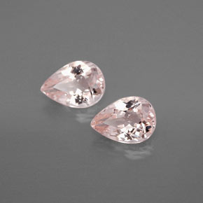 Gemas de morganita rosa natural de  ct, en forma de pera, VS
