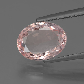 Morganita rosa natural de 1,58 ct, corte óvalo, VS