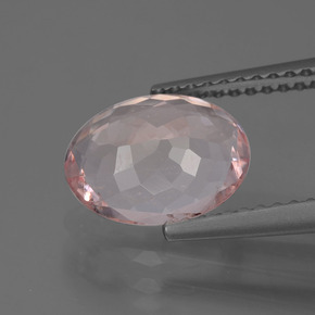 Morganita rosa natural de 1,58 ct, corte óvalo, VS
