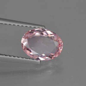 Morganita rosa natural de 1,19 ct, corte óvalo, VS-SI