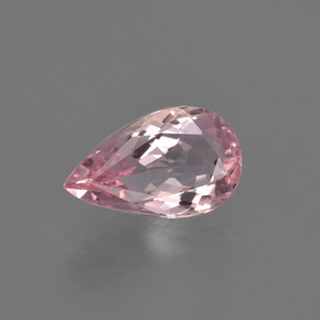 Morganita rosa natural de 1,31 ct, en forma de pera, VS