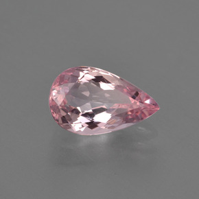 Morganita rosa natural de 1,31 ct, en forma de pera, VS