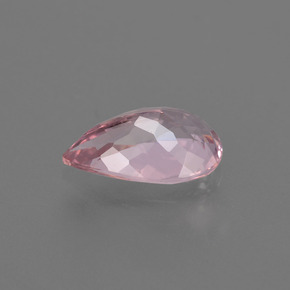 Morganita rosa natural de 1,31 ct, en forma de pera, VS