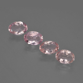 Gemas de Morganita Rosado claro natural de  ct, Corte Óvalo, VVS-VS